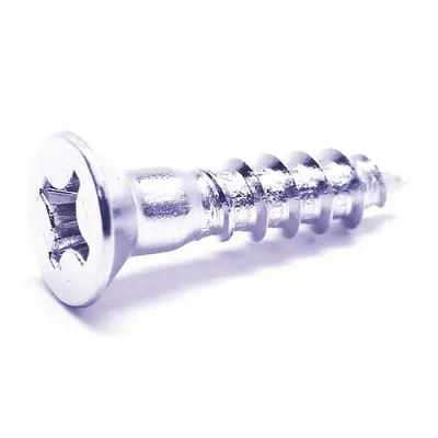 FOREVERBOLT Wood Screw: #6 Size, 1 1/2 in Lg, Stainless Steel, NL-19, Flat, Phillips - Standard Wood Screws