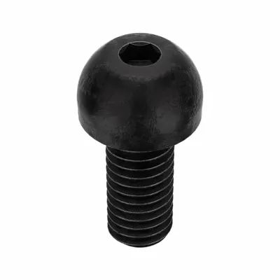 KERR LAKESIDE Socket Head Cap Screw: 3/8"-16 Thread Size, 7/8 in Lg, Button, Black Oxide - Button Head Socket Cap Screws
