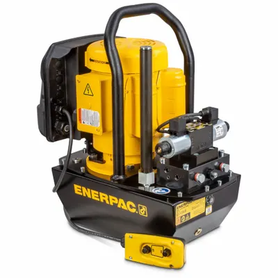 ENERPAC Hydraulic Electric Pump, Workholding: 5,000 psi Max. Op Pressure, 3/4 hp Max. HP - Corded Electric Hydraulic Workholding Pump Units