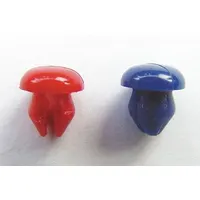 CHICAGO FAUCETS Index Button: Plastic, For Cold/Hot Handle Type, Color Index, Blue/Red (MPN 665-309KJKNF)