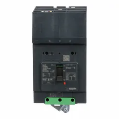 3-pole molded case circuit breaker rated 25 A with a maximum interrupting rating of 100kA at 120/240V AC and 690V AC. Features fixed instantaneous trip, ABC phase connection, and aluminum mechanical lug terminal connection. Suitable for overcurrent protection in branch circuits of industrial electrical distribution systems.