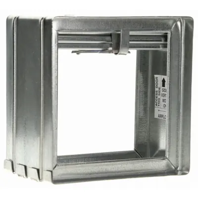 Dayton 0"dia Galvanized Steel Fire Damper: Static, 5 3/4 in H, 5 3/4 in W, 3 3/4 in L - Rectangular Fire Dampers