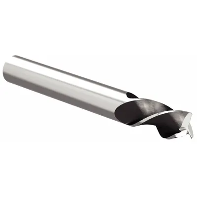 WIDIA HANITA 3A09E08004RAT UNCOATED Fast-Cutting Carbide - Fast-Cutting Carbide Corner-Radius End Mills for Aluminum