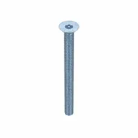 Machine Screw: 1/4"-20 Thread Size, 3 in Lg, Steel, Zinc-Plated, Flat, Torx®/Star, 10 PK (MPN 400776)