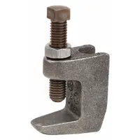 Wide Throat Beam Clamp: Zinc-Plated Ductile Iron, 500 lb Load Capacity, For 1/2 in Threaded Rod (MPN 0500009170)