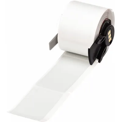 BRADY M6-26-428 Precut Label Roll, 1 1/4 in x 2 3/4 in, Polyester, Gray - Brady Precut Label Rolls