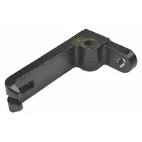 Steel lowering lever replacement part for pallet jacks. Designed as a direct replacement for part number 5LA79. Used to control the descent of pallet jack forks during material handling operations