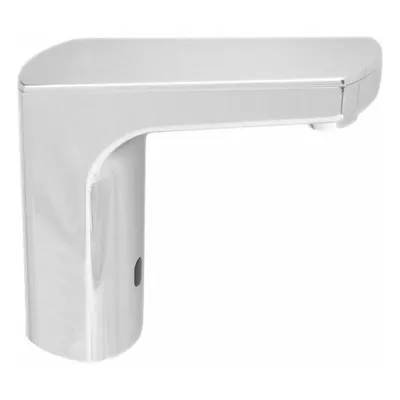 SENSORFLO Bathroom Sensor Faucet: SENSORFLO, Brass, Polished Chrome Finish, Single-Post - Single-Post Sensor Bathroom Faucets