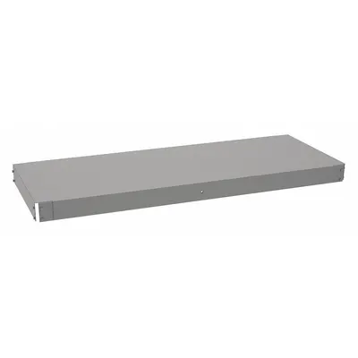 TENNSCO Shelf: 48 in x 18 in, 4,000 lb Load Capacity, Steel, 16 ga Decking, Gray - Solid Steel Decking Shelf Kits for Boltless Shelving
