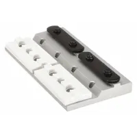 Linear Bearing: 15 Series, 6 in L x 3 1/8 in W x 1/2 in H, Silver, Single Mount, Std, Anodized (MPN 6862)