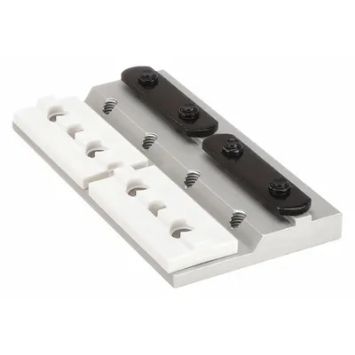 80/20 Linear Bearing: 15 Series, 6 in L x 3 1/8 in W x 1/2 in H, Silver, Single Mount - Modular Linear Bearings