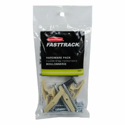 FASTTRACK Rail Hardware Pack: Hardware Pack, Plastic - Hardware Packs for Wall-Mount Track Systems