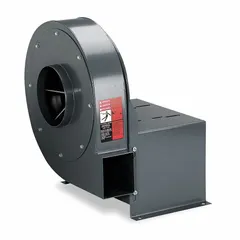 This direct-drive blower is designed for high-pressure applications requiring airflow from 297 cfm to 734 cfm. It features a 10 1/2 in wheel and is supplied without a drive, allowing integration into existing systems. Typical uses include industrial ventilation, material handling, and dust collection.