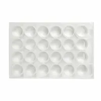 CAPLUGS 24-Well Microplates: Non-Sterile, 24 Wells, 3.5 mL, 85 mm Dia, Square, Polystyrene (MPN 290812401FE1)