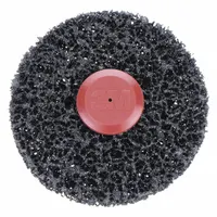 Coating-removal disc for thin-gauge metals. Features a 4 in diameter, silicon carbide abrasive, extra coarse grade. Suitable for stripping paint, rust, and surface contaminants without damaging the base material. Sold as a 10-pack
