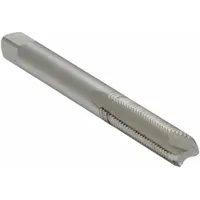 General purpose spiral-point tap for through-hole threading. H2 tolerance, bottoming chamfer, 2 flutes, high-speed steel construction. Pushes chips ahead to reduce clogging. Suitable for manual or CNC operations in steel and aluminum