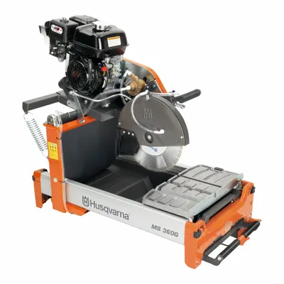HUSQVARNA 10" Tile Saw with Adjustable Stand, 120 V, 12 A, 2 3/4 in Depth - 10" Tile Saws