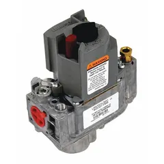 This gas valve controls gas flow to burners in HVACR systems. It is used in unit heaters, rooftop units, and boilers for precise gas regulation. The valve is a replacement component for compatible MODINE heating equipment.