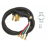 OEM replacement power cord for GE ovens. Connects the appliance to a power source for proper electrical supply. Suitable for use in residential and commercial kitchen environments