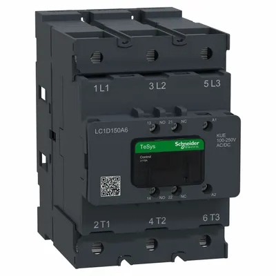 SCHNEIDER LC1D150A6KUE Non-Reversing IEC Contactor - Non-Reversing IEC Contactors