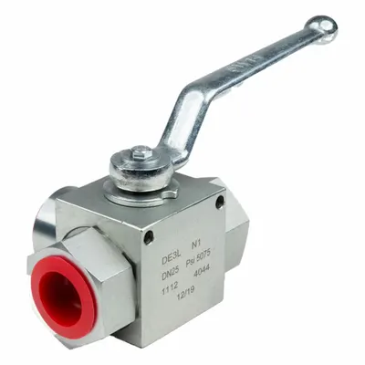 CHIEF Hydraulic Ball Valve: Not Lockable, 4.51 in Handle Lg, Three-Way Ways, 2.08 in Overall Ht - Hydraulic Ball Valves