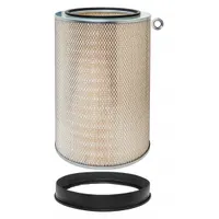 Round/oval engine air filter with axial seal, 15/16 in inside diameter. Designed for Ag-Chem vehicles. Ensures clean air intake for engine performance