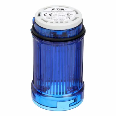 EATON Tower Light Module: Steady, 110/120V AC, Blue, 43 mm Overall Dia, 3 in Overall Ht - Steady Light Modules