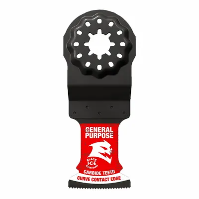 DIABLO Oscillating Tool Blade: 1 1/2 in Blade Wd, 3 1/2 in Overall Lg, Carbide - Starlock Mounted Blades