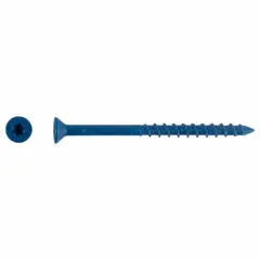 Steel concrete screw anchor with flat head and Torx drive, 3/16 in diameter. Used for fastening fixtures, brackets, or equipment to concrete, brick, or block substrates. Supplied in a 100-pack.