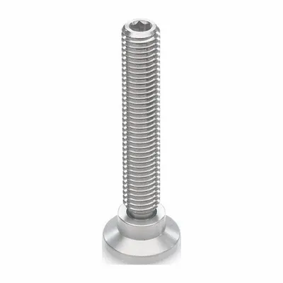 JW WINCO Swivel Male Leveling Mount, M12 x 25 mm, 16 kN Capacity - Swivel Male Leveling Mounts