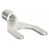 Fork Terminals: Bare, 1/4 in Stud Size, 16 AWG – 14 AWG Wire Range, Std Fork, 600 V