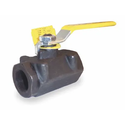 APOLLO Manual Two-Way Ball Valve: 3/8 in, Carbon Steel, Straight, FNPT x FNPT - Carbon Steel Ball Valves