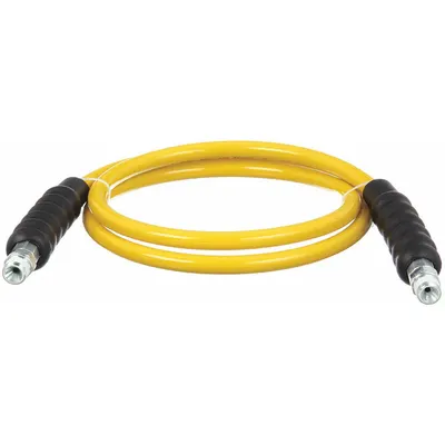 ENERPAC Hydraulic Hose Assembly: 1/4 in ID, NPTF x NPTF, 3 ft Lg, Yellow - Enerpac H700 Abrasion-Resistant Hydraulic Hose Assemblies