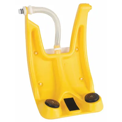 GUARDIAN EQUIPMENT G1540R Plastic Yellow Eyewash Spray Head with 3 ft Drain Hose - Eyewash Spray Heads