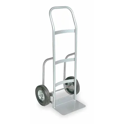 Dayton General Purpose Hand Truck: 400 lb, Flow-Back, Silver, Aluminum - Corrosion-Resistant Hand Trucks