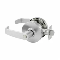 This SARGENT office lever lockset features a satin chromium-plated finish and is ADA compliant. It includes an interchangeable core for key control and an L rose with no message. Designed for interior commercial doors in office, institutional, and light-commercial settings