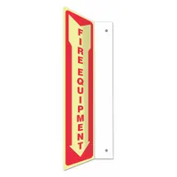 Safety Sign: PETG, Mounting Holes Sign Mounting, 18 in x 4 in Nominal Sign Size, Not Retroreflective