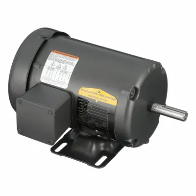 BALDOR General Purpose Motor: Rigid Base Mount, Totally Enclosed Fan Cooled, 1/2 hp - Rigid Base 3-Phase General Purpose AC Motors