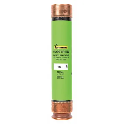 BUSSMANN Fuse: Class RK5, FRS-R Series, Time-Delay, 400 mA, 600 V AC, 300 V DC - Time-Delay Cylindrical Fuses