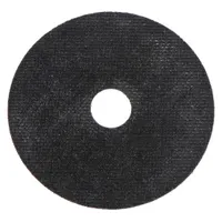 General-purpose cut-off wheel for carbon and stainless steel. Aluminum oxide abrasive with 60 grit. Type 1 design with 4" diameter, 0.04" thickness, and 5/8" arbor. Suitable for cutting metal stock, tubing, and sheet metal in fabrication and repair work