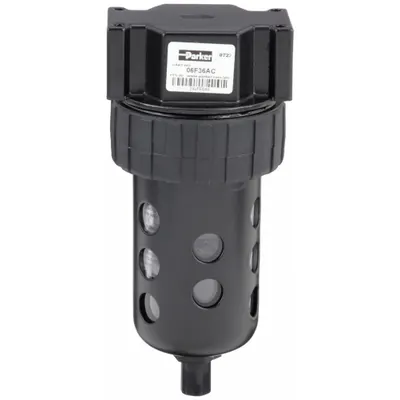 Parker Compressed Air Filter: Particulate, 1/2 in NPT, 40 micron, 85 cfm - Parker FRL Air Filters