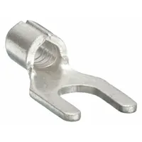 Fork Terminals: Bare, #6 Stud Size, 16 AWG – 14 AWG Wire Range, Std Fork, 600 V