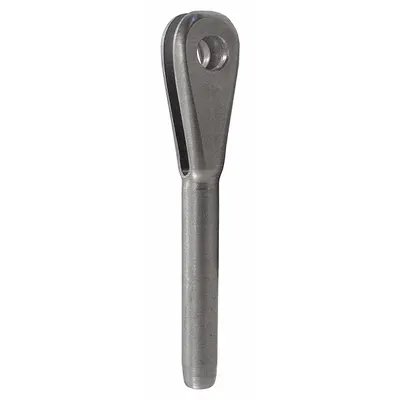 LOOS Wire Rope Clevis Fitting: 1/8 in Compatible Rope Dia, Stainless Steel - Clevis Fork End Fittings