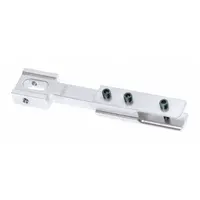 This belt sander contact arm from the Dynabelter Series is designed for use with 1-inch-wide, 42-inch-long belts. It extends the reach of compatible sanders to access tight or recessed areas in metalworking, fabrication, and finishing applications