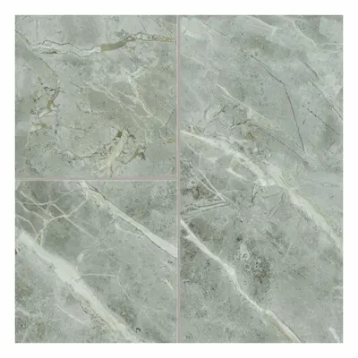 ARMSTRONG FLOORING Floor Tiles: Gray Mist, Tivoli Travertine, 12 in Tile Wd, Embossed - Alterna Engineered Tile