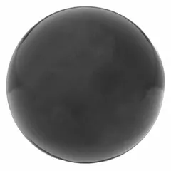 Ball knob with threaded hole, 1 in diameter, made of thermoset material. Features a 1/4"-20 thread with 7.5 mm thread length. Suitable for manual adjustment on machinery, control panels, or fixtures where a non-conductive grip is required.