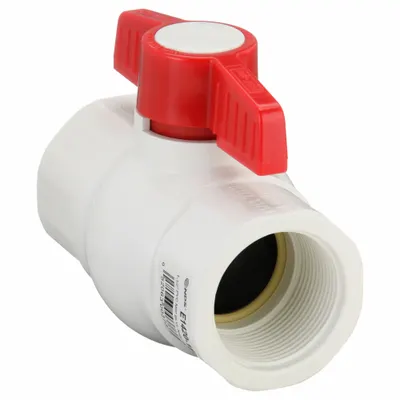 NDS Manual Two-Way Ball Valve: 1 1/2 in, PVC, Angle, FNPT x FNPT, 150 psi Max. Pressure (CWP) - PVC Ball Valves