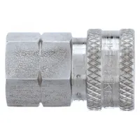 PARKER Hydraulic Quick Connect Hose Coupling: 1/8 in, 303 Stainless Steel, 11.36 lpm Max. Flow Rate (MPN SST-1)