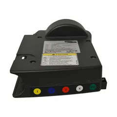 This ALCO control box is a plastic, black unit designed for use with Invacare healthcare beds. It provides electrical control for bed positioning functions and is compatible with Invacare CS7 and CS9 bed models. The control box is intended for hospital and care facility environments where reliable bed operation is required.