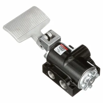 ARO Manual Air Control Valve: K, Four-Way / Two-Position, Foot Pedal, Gray - ARO K Series Manual Air Control Valves